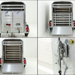 Ifor Williams Schaf-und Kälberanhänger P8G 124x250cm Höhe:153 1,4t – Bild 8