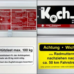 Koch Tandemanhänger Bagger 2600kg|Typ 7.26|Aluboden – Bild 8