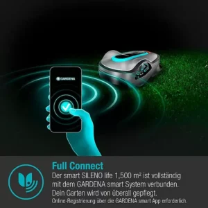 Gardena Mähroboter smart SILENO life Set 1500 1.500 m², Schnittbreite: 22 cm-Neu - Thiam Transports – Bild 12