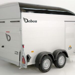 Debon Kofferanhänger Cargo H:200cm 2,0t|Alu|Polybug|Tür|schwarz – Bild 3