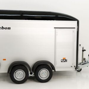 Debon Kofferanhänger Cargo H:200cm 2,0t|Alu|Polybug|Tür|schwarz – Bild 4