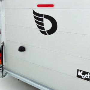 Debon Kofferanhänger Cargo H201 2,6t|Alu|Polybug|Tür|schwarz – Bild 6