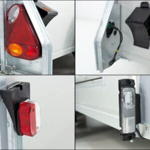 Debon Kofferanhänger Cargo H201 2,6t|Alu|Polybug|Tür|schwarz – Bild 12