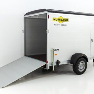 Humbaur Kofferanhänger HKPA 1,5t|Alu|Polybug|Seitentür|12 Zoll – Bild 4