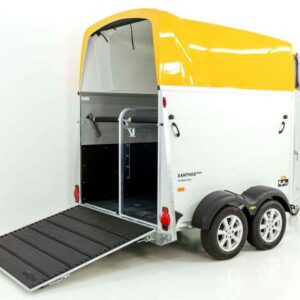 Humbaur Pferdeanhänger XANTHOS AERO 2400|gelb|Alufelgen – Bild 3