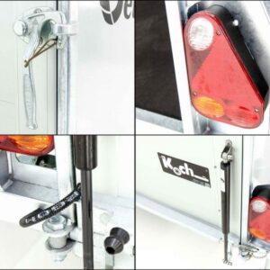 Debon Kofferanhänger DK R255 125x255cm H:156cm|grau 4 Stück weiß – Bild 14