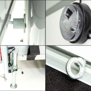 Debon Kofferanhänger DK R255 125x255cm H:156cm|grau 4 Stück weiß – Bild 9