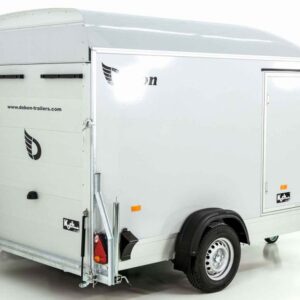 Debon Kofferanhänger C300 148x295cm H:190cm 1,3t| Polybug|Tür|grau – Bild 4