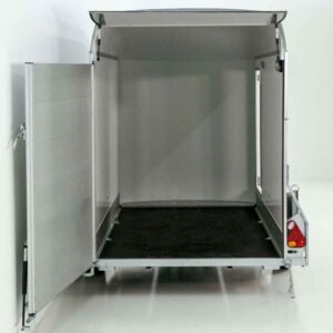 Debon Kofferanhänger C300 148x295cm H:190cm 1,3t| Polybug|Tür|grau – Bild 6