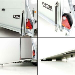Debon Kofferanhänger C300 148x295cm H:190cm 1,3t| Polybug|Tür|grau – Bild 14