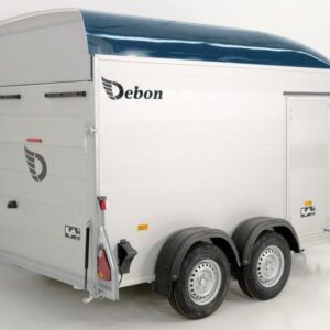 Debon Kofferanhänger Cargo H:200cm 2,0t|Alu|Polybug|Tür|blau – Bild 5