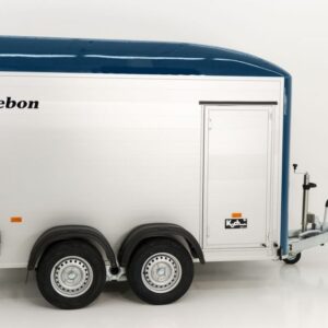 Debon Kofferanhänger Cargo H:200cm 2,0t|Alu|Polybug|Tür|blau – Bild 3