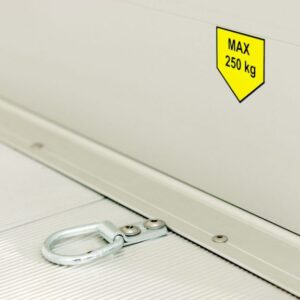 Debon Kofferanhänger Cargo H:200cm 2,0t|Alu|Polybug|Tür|blau – Bild 17